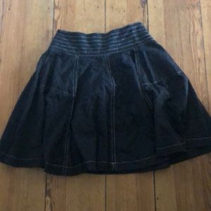 Eyelet black skirt